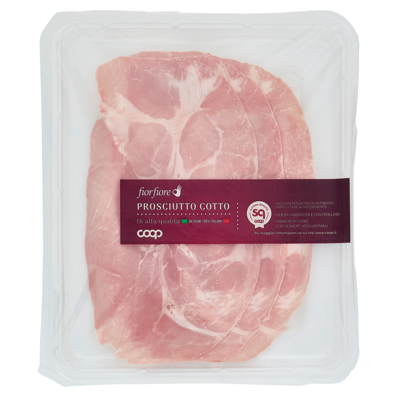 Prosciutto cotto di alta qualità 140 gr - Immagine 01