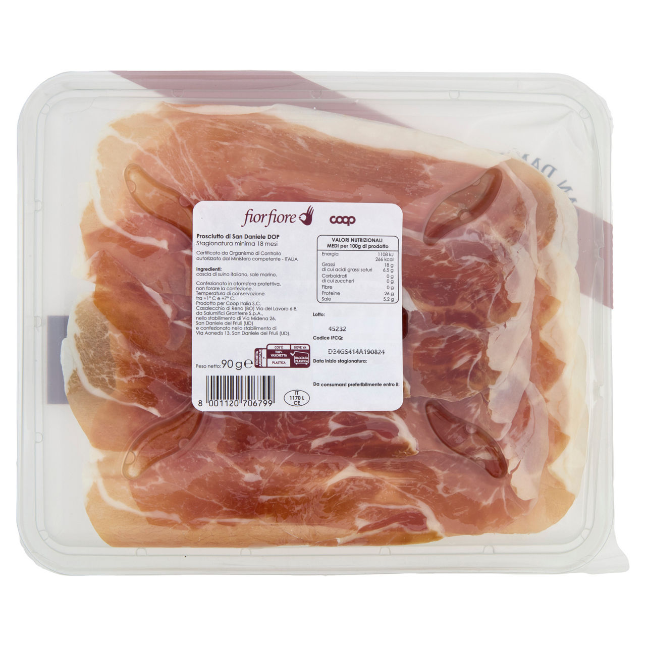 Prosciutto di San Daniele DOP stagionato minimo 18 mesi 90 gr - Immagine 51