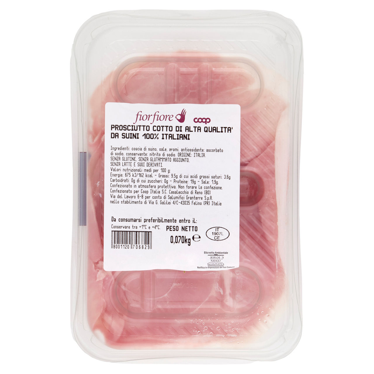 Prosciutto cotto di alta qualità 70 gr - Immagine 11