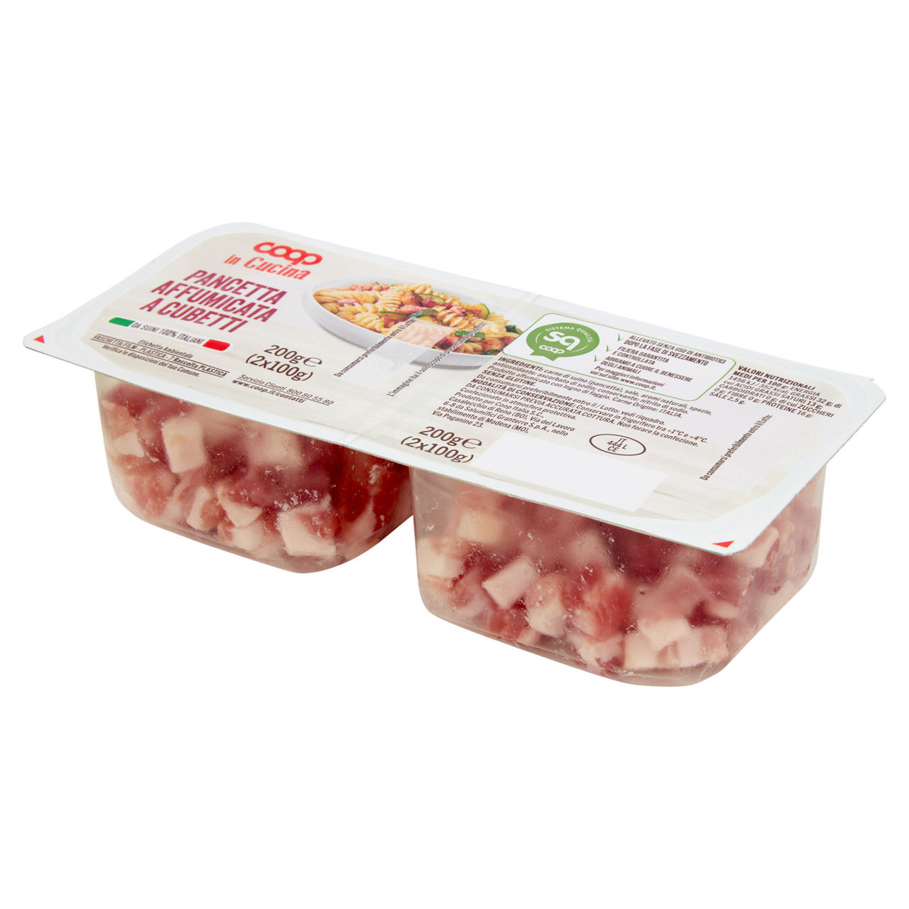 Pancetta affumicata a cubetti 2 pz 200 gr - Immagine 91