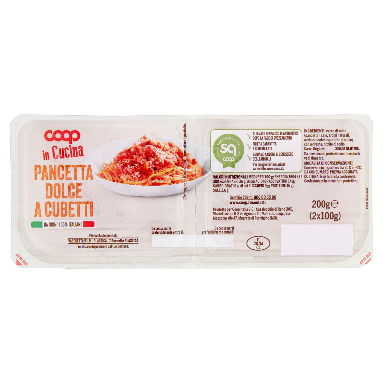 Pancetta dolce a cubetti 2 pz 200 gr - Immagine 11