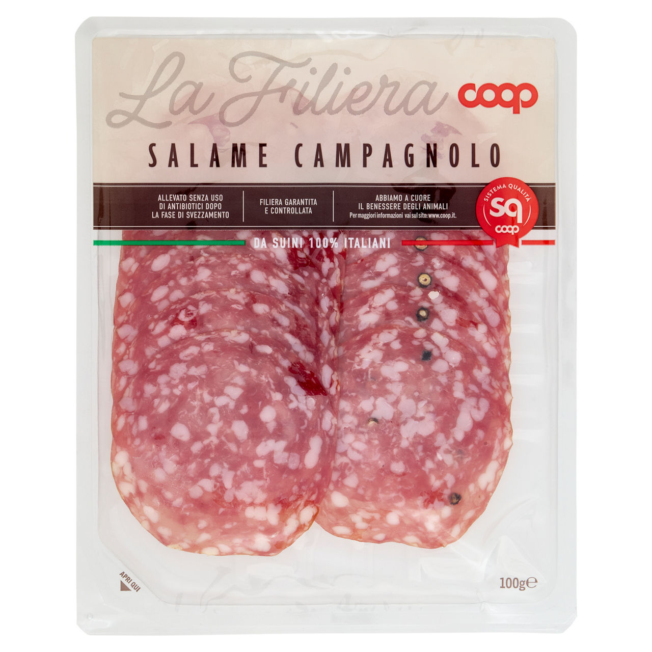 Salame campagnolo affettato 100 gr