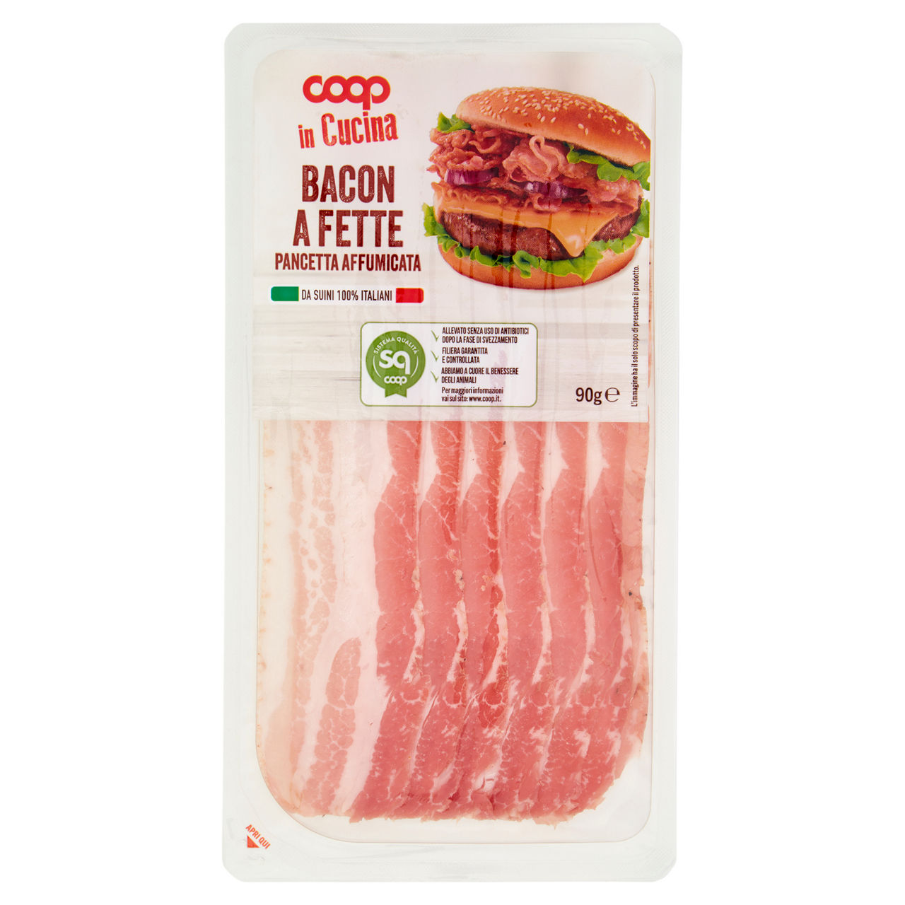 Pancetta affumicata affettata 90 gr