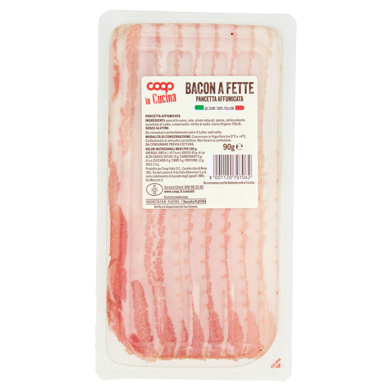 Pancetta affumicata affettata 90 gr - Immagine 21