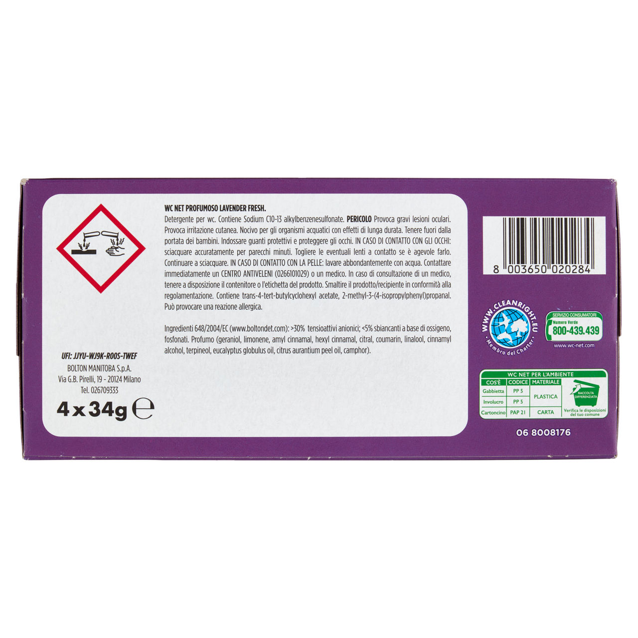 Tavoletta wc profumoso lavender fresh 4 pz - Immagine 51