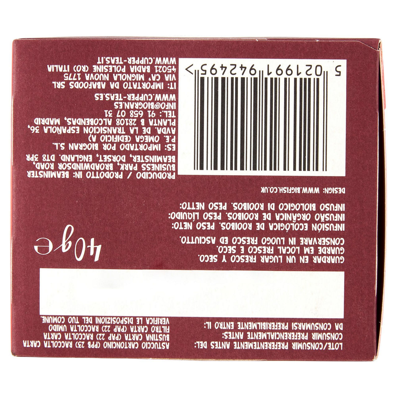 Infuso rooibos bio 20 filtri - Immagine 41