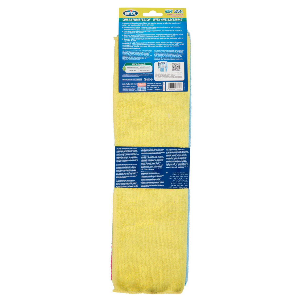 PANNO MULTIUSO ARIX IN MICROFIBRA CON ANTIBATTERICO XL PZ.4 - Immagine 41
