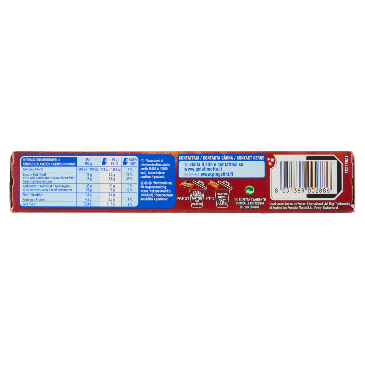 Biscotto gelato Cookie Choco Chips 4 pz 240 gr - Immagine 41