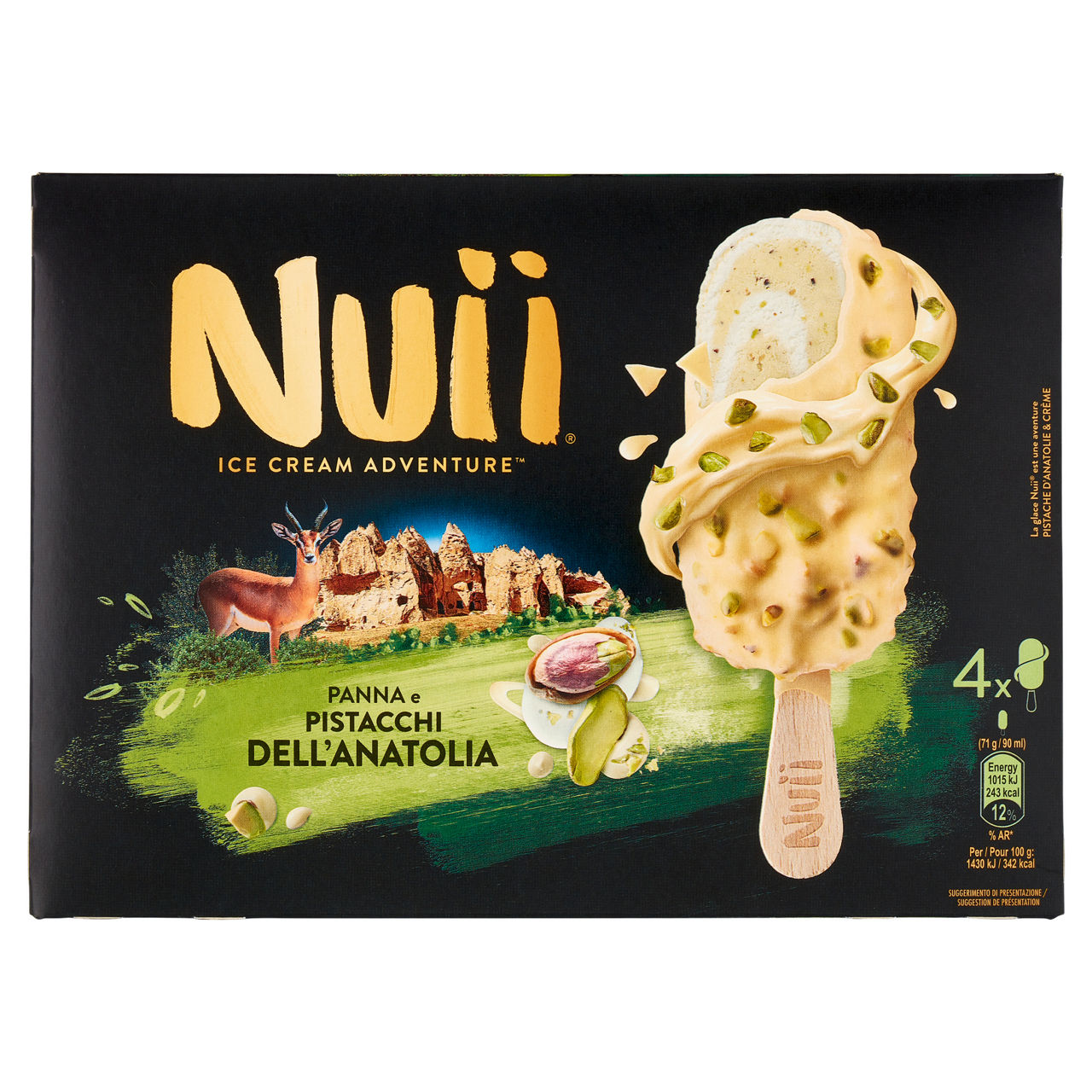Stecco gelato al pistacchio 4 pz 284 gr - Immagine 01