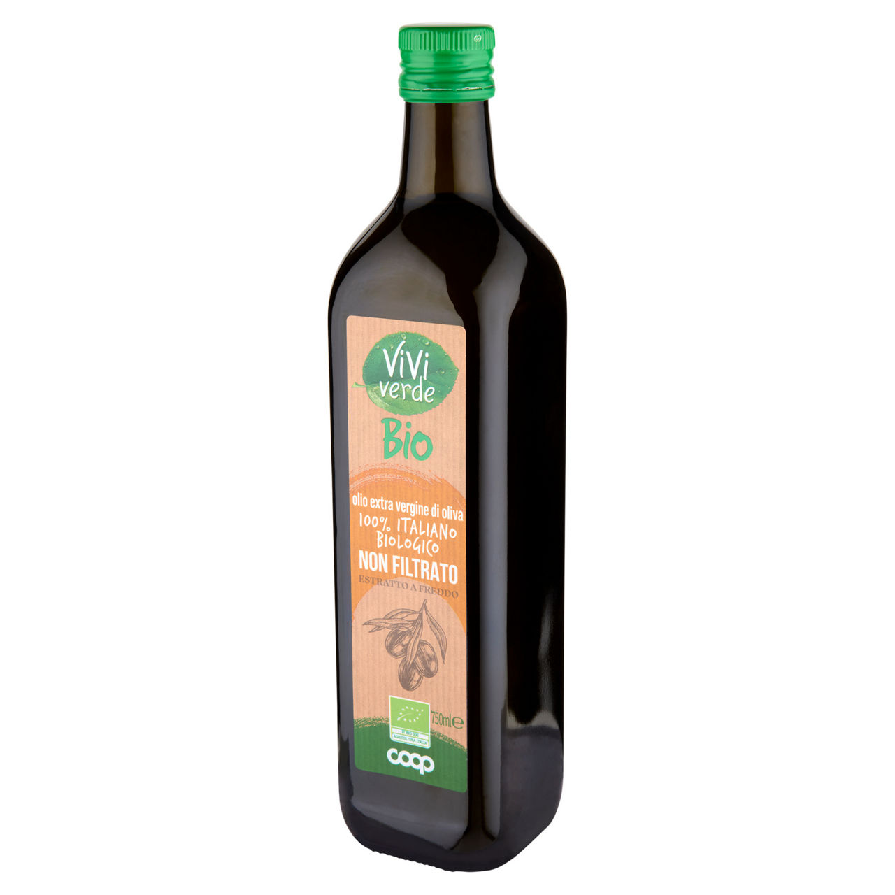 Olio extravergine di oliva 100% italiano bio vivi verde non filtrato ml750 - Immagine 41