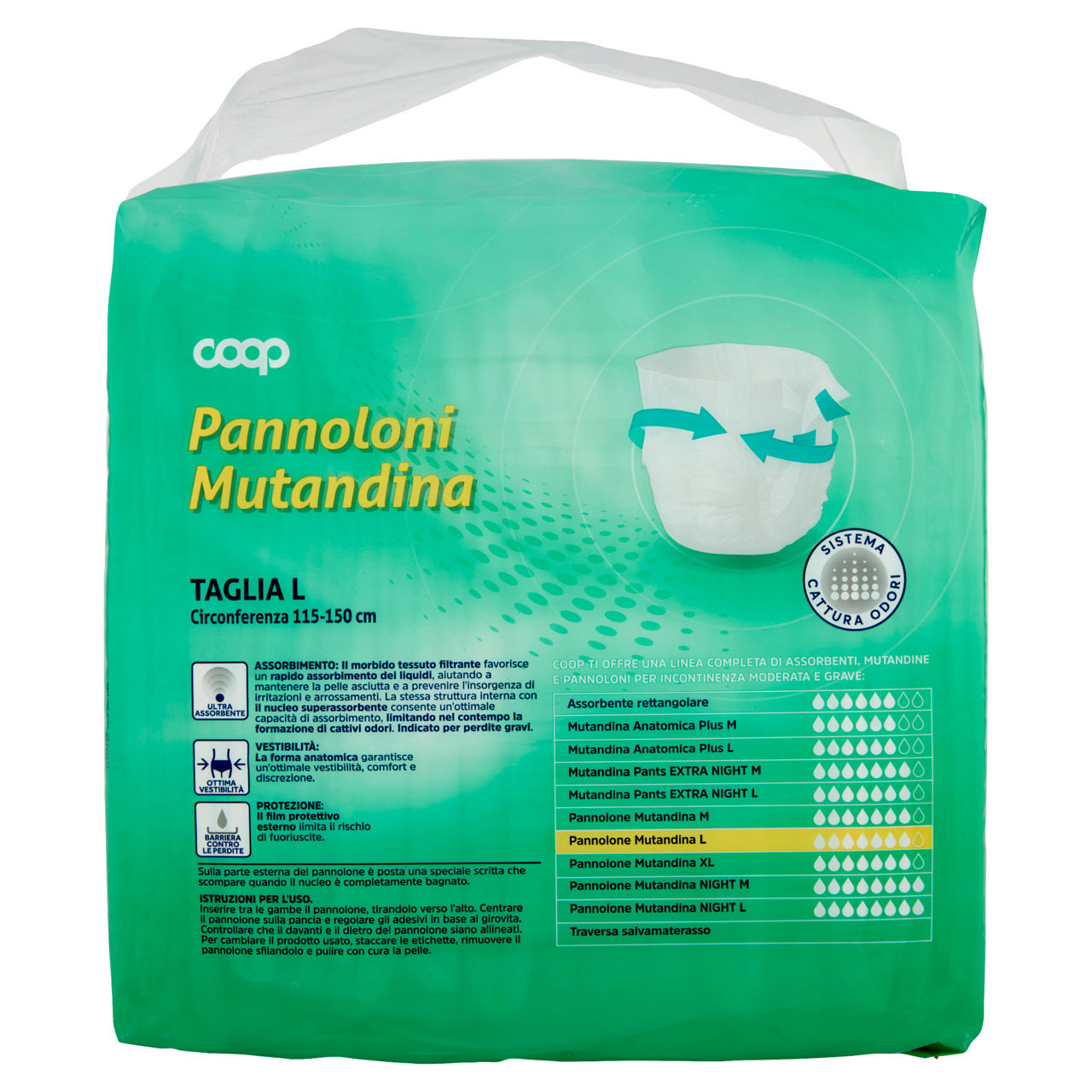 Assorbenti per incontinenza coop mutandina misura grande busta pz 15 - Immagine 31