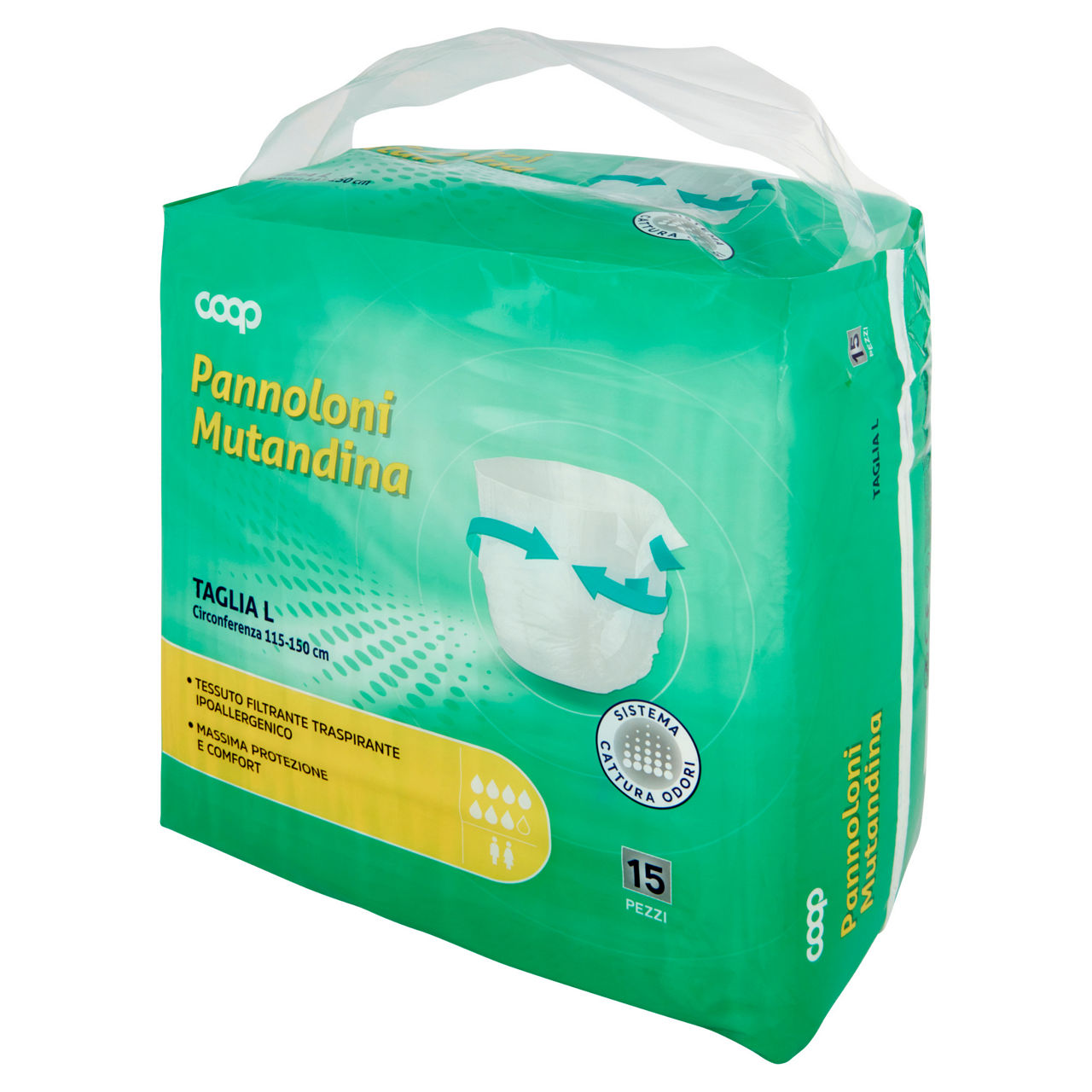 Assorbenti per incontinenza coop mutandina misura grande busta pz 15 - Immagine 11