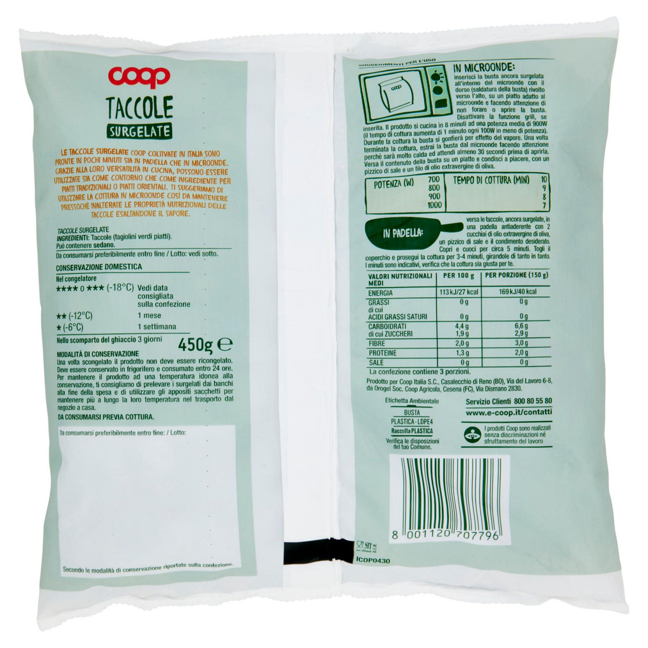 Taccole Italiana surgelate 450 gr - Immagine 11