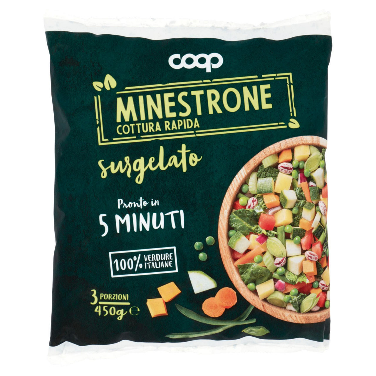 Minestrone cottura rapida surgelato 450 gr