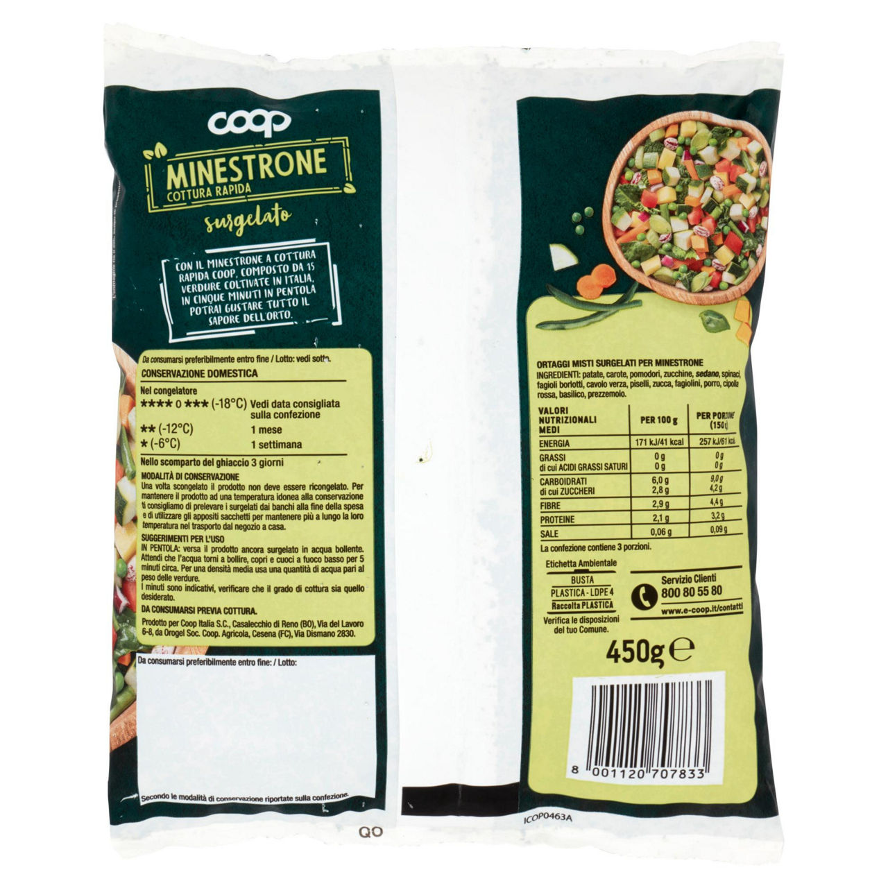 Minestrone cottura rapida surgelato 450 gr - Immagine 31