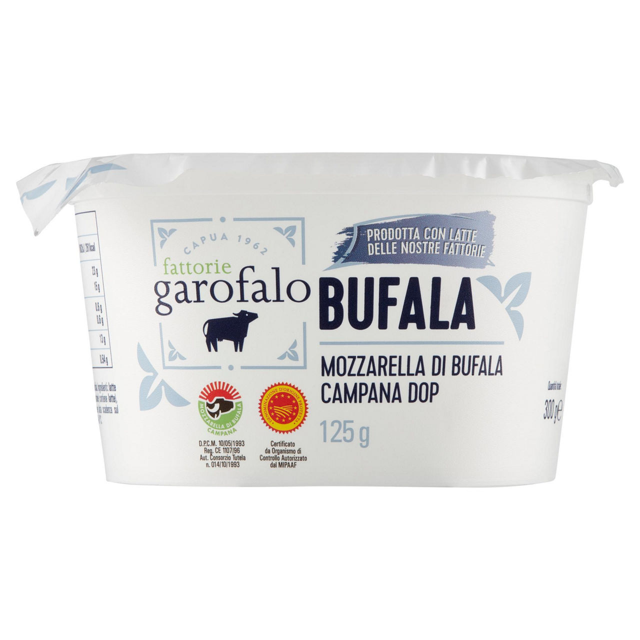 Mozzarella di Bufala Campana DOP 125 gr - Immagine 01