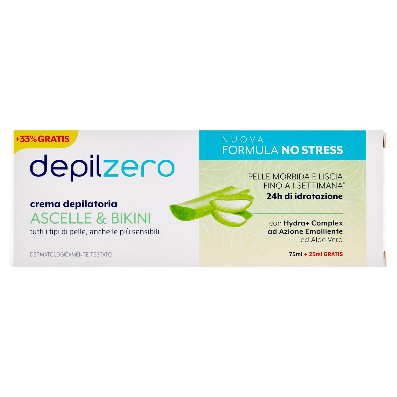 Crema depilatoria ascelle e inguine depilzero ml 75+25 gratis