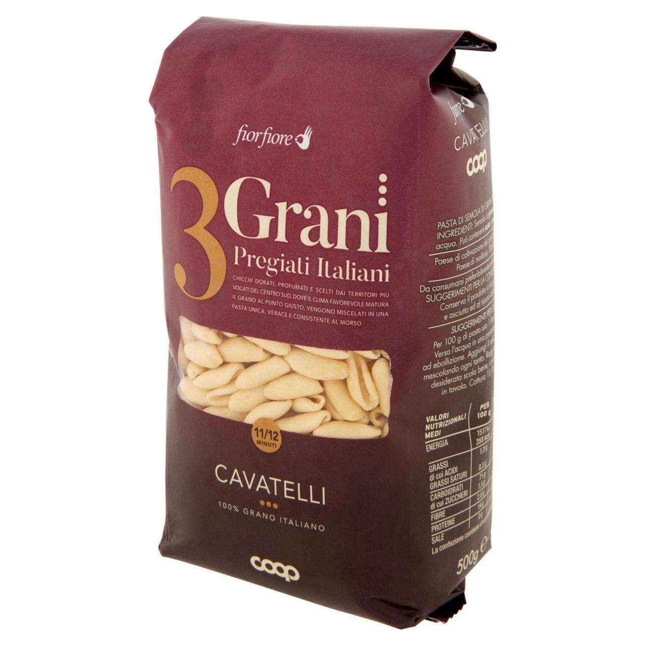 Cavatelli pasta di semola di grano duro 3 Grani Pregiati Italiani 500 gr - Immagine 41