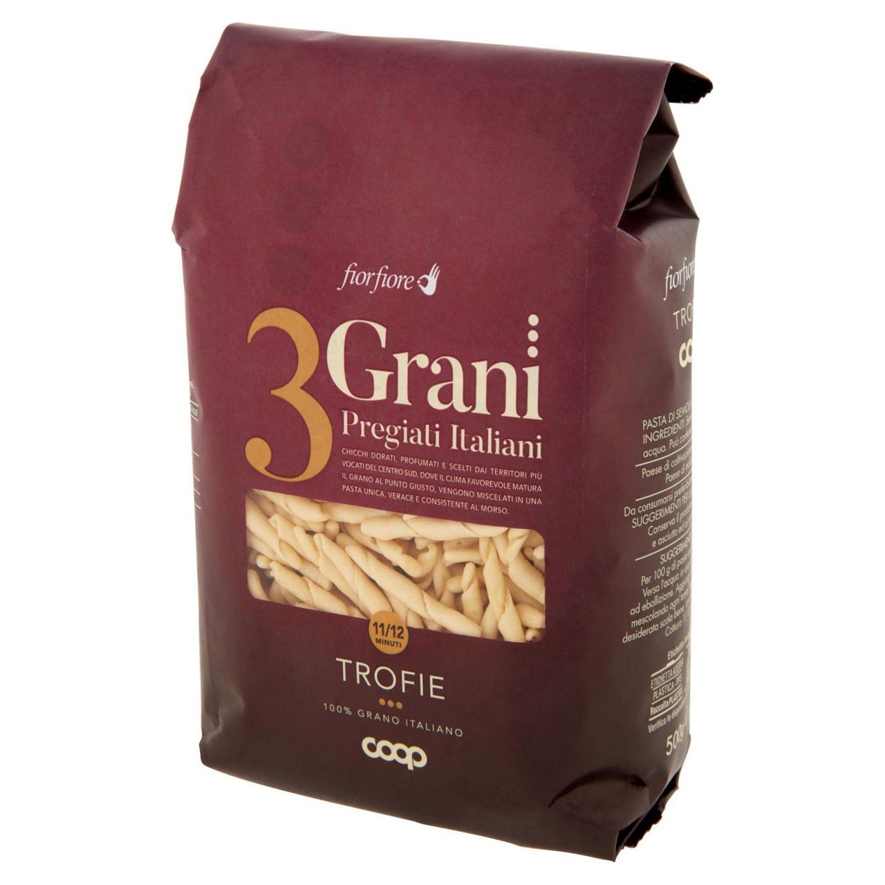 Trofie pasta di semola di grano duro 3 Grani Pregiati Italiani 500 gr - Immagine 11