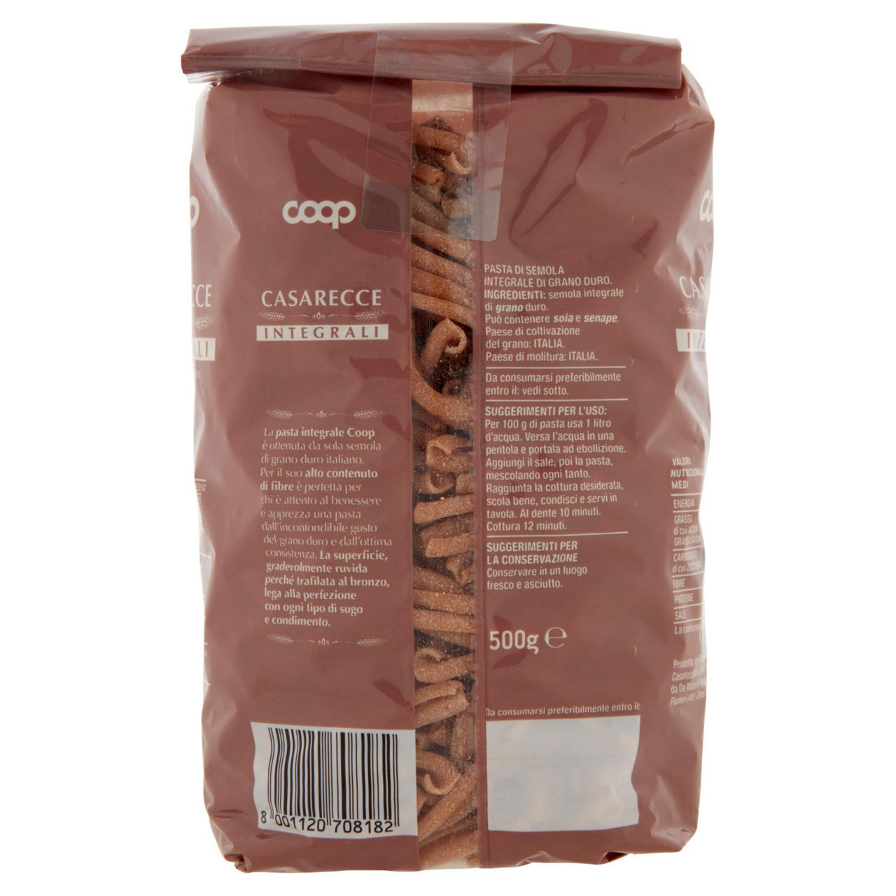 Casarecce integrali coop grano 100% italiano g500 - Immagine 41