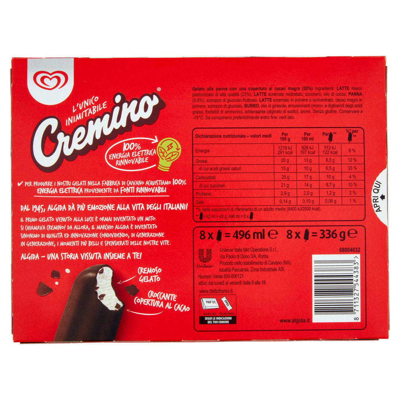 Stecco gelato alla panna con copertura di cioccolato 8 pz 336 gr - Immagine 21