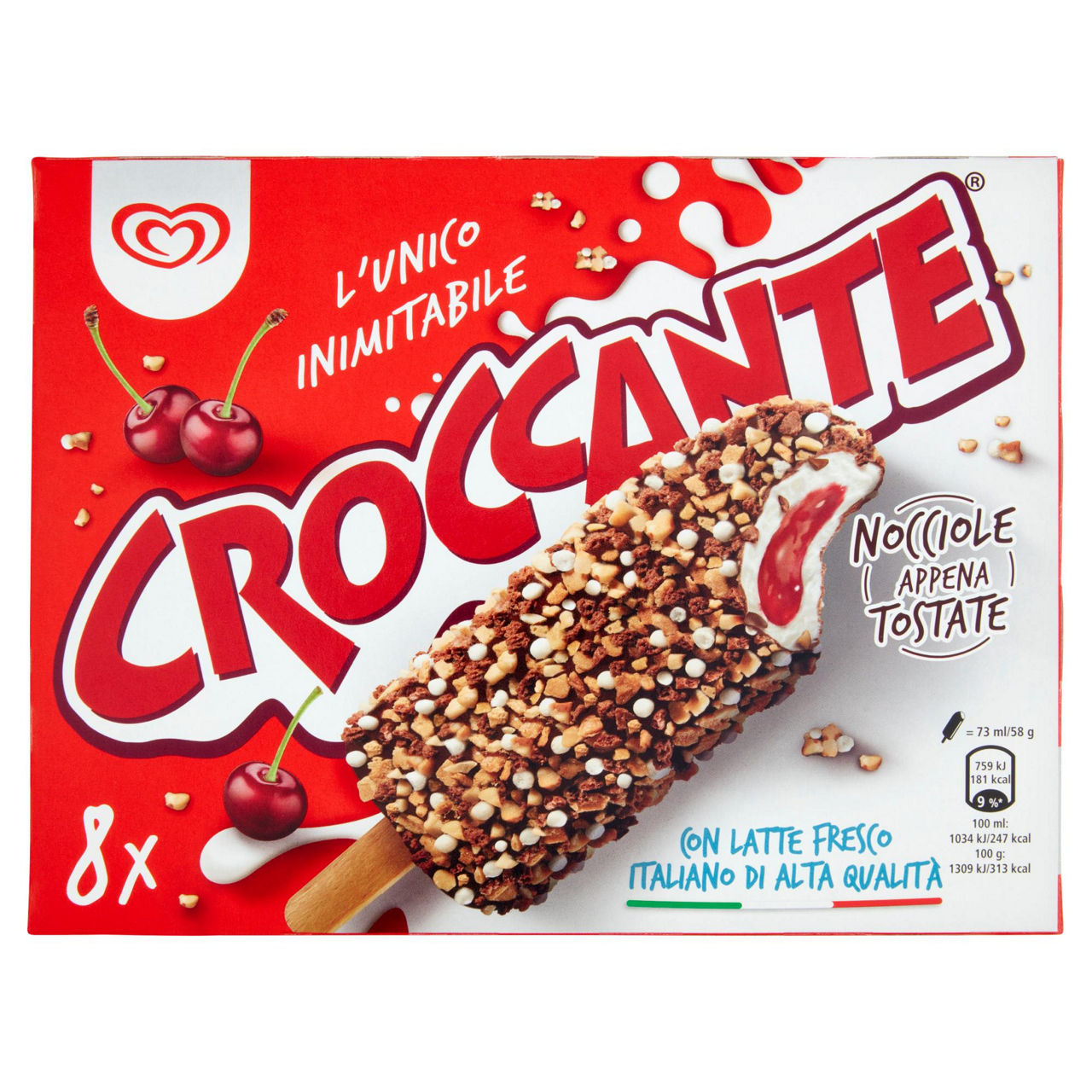 Stecco gelato croccante all'amarena 8 pz 456 gr - Immagine 01