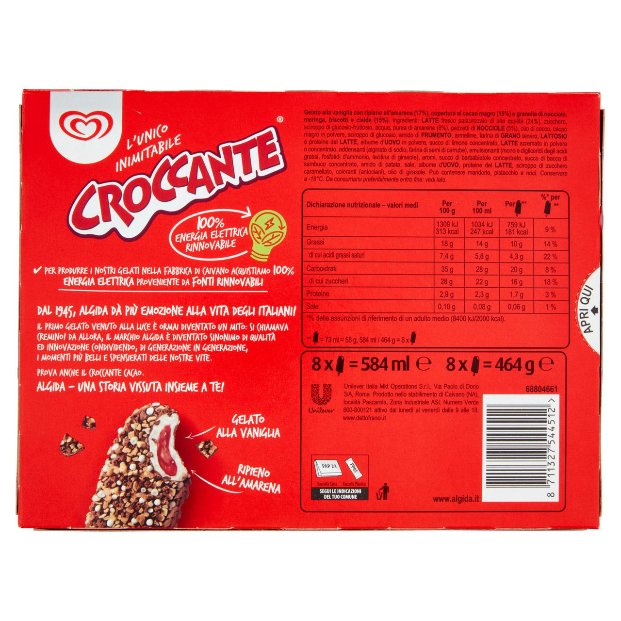Stecco gelato croccante all'amarena 8 pz 456 gr - Immagine 21