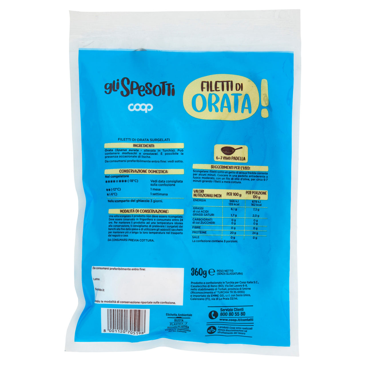 Filetti di orata surgelati 360 gr - Immagine 31