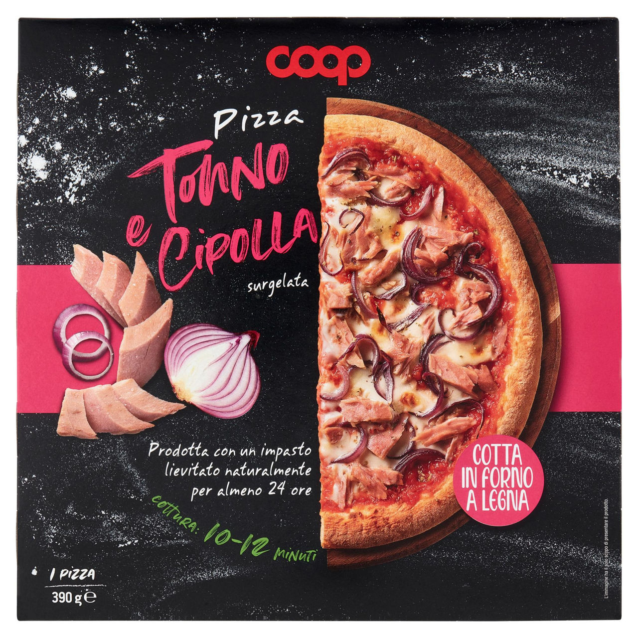 Pizza tonno e cipolla 390 gr