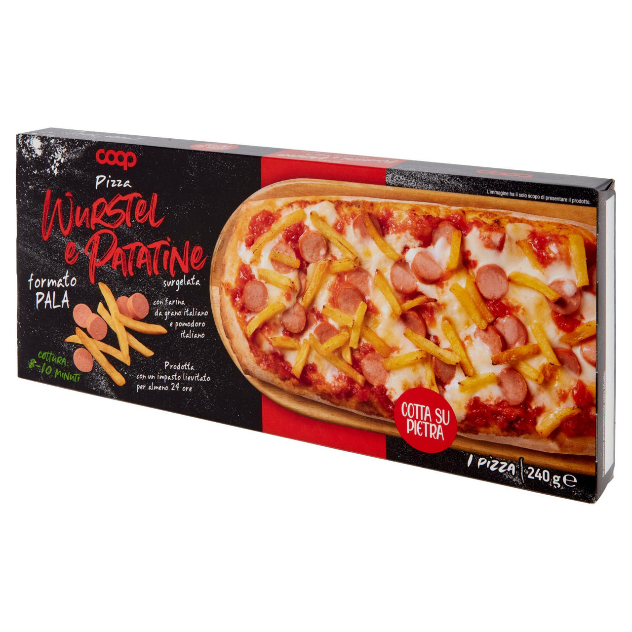 Pizza con würstel e patatine formato pala 240 gr - Immagine 11