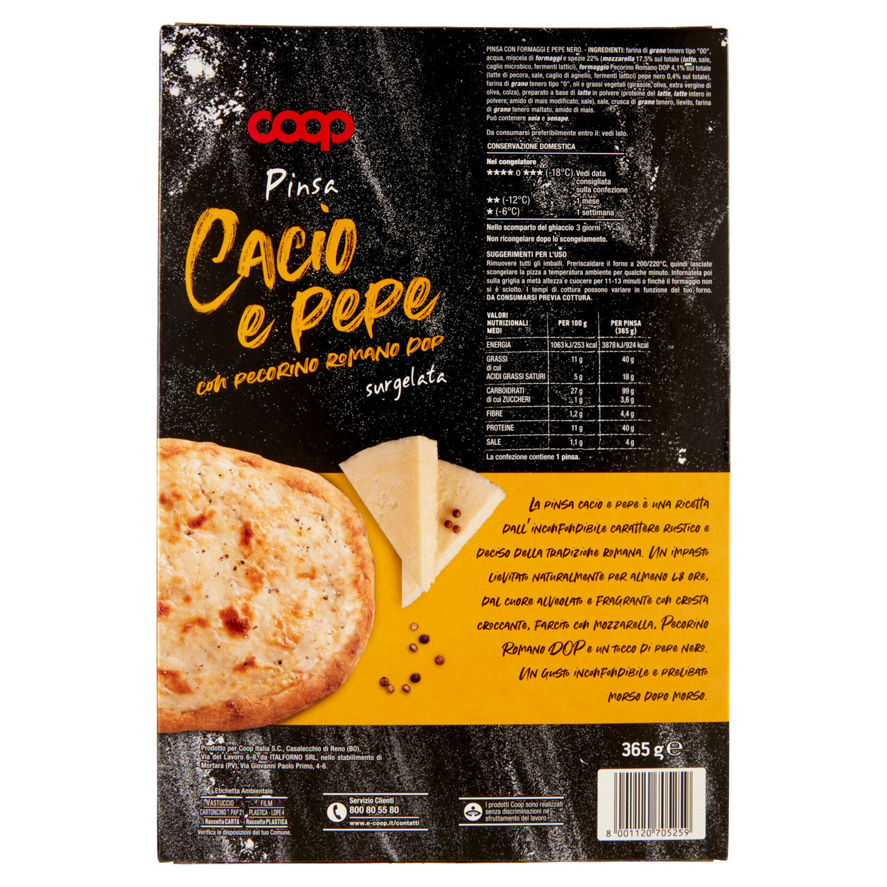 PINSA CACIO E PEPE SURG. COOP G 365 - Immagine 51