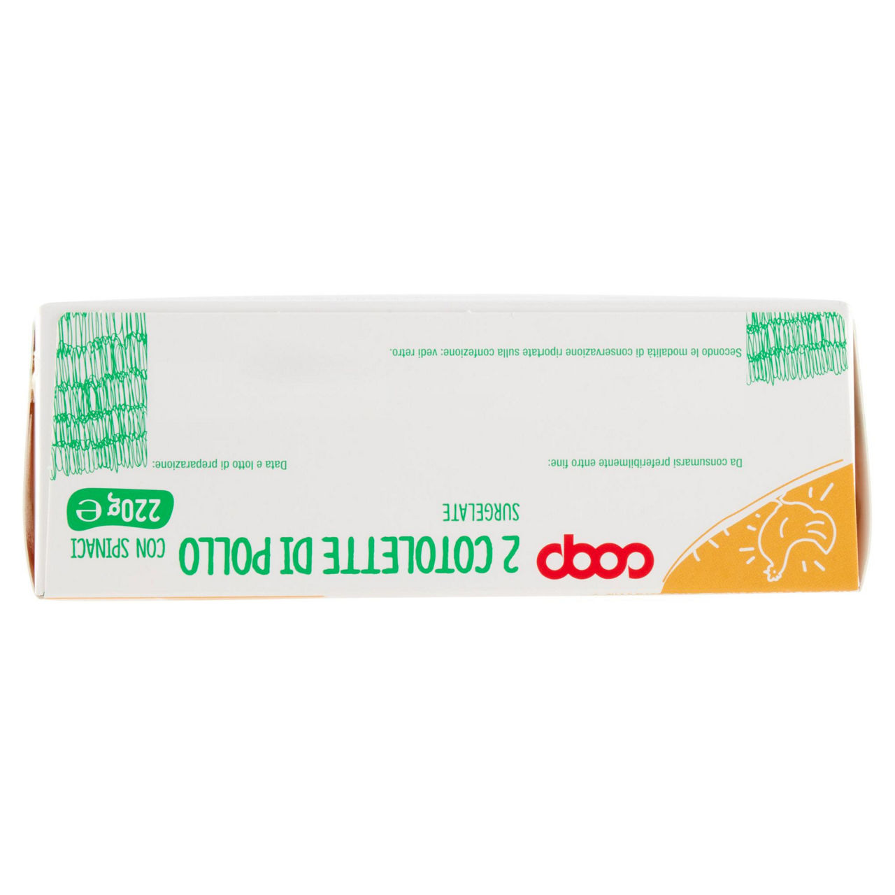 Cotolette di pollo con spinaci surgelate 2 pz 220 gr - Immagine 11