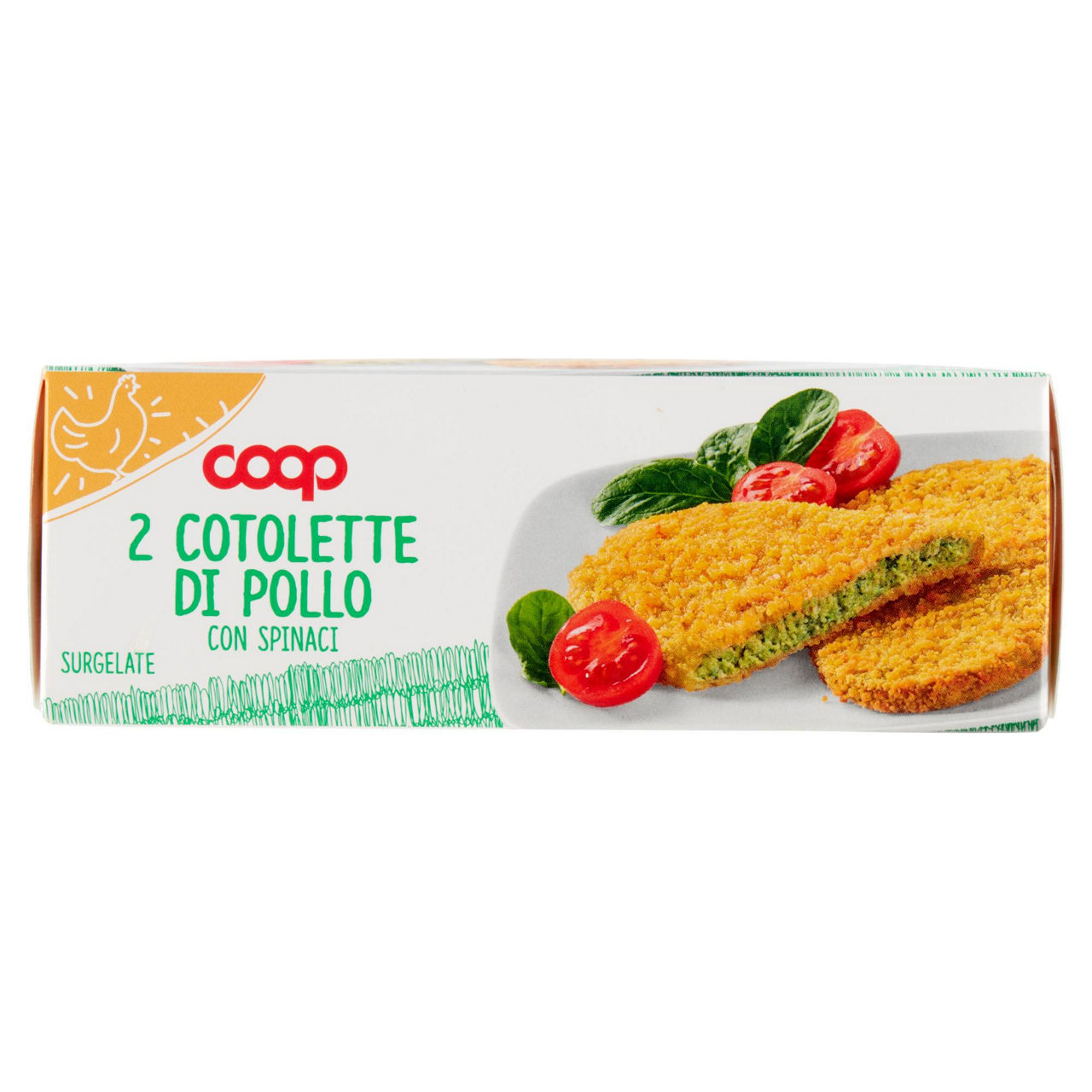 Cotolette di pollo con spinaci surgelate 2 pz 220 gr - Immagine 61
