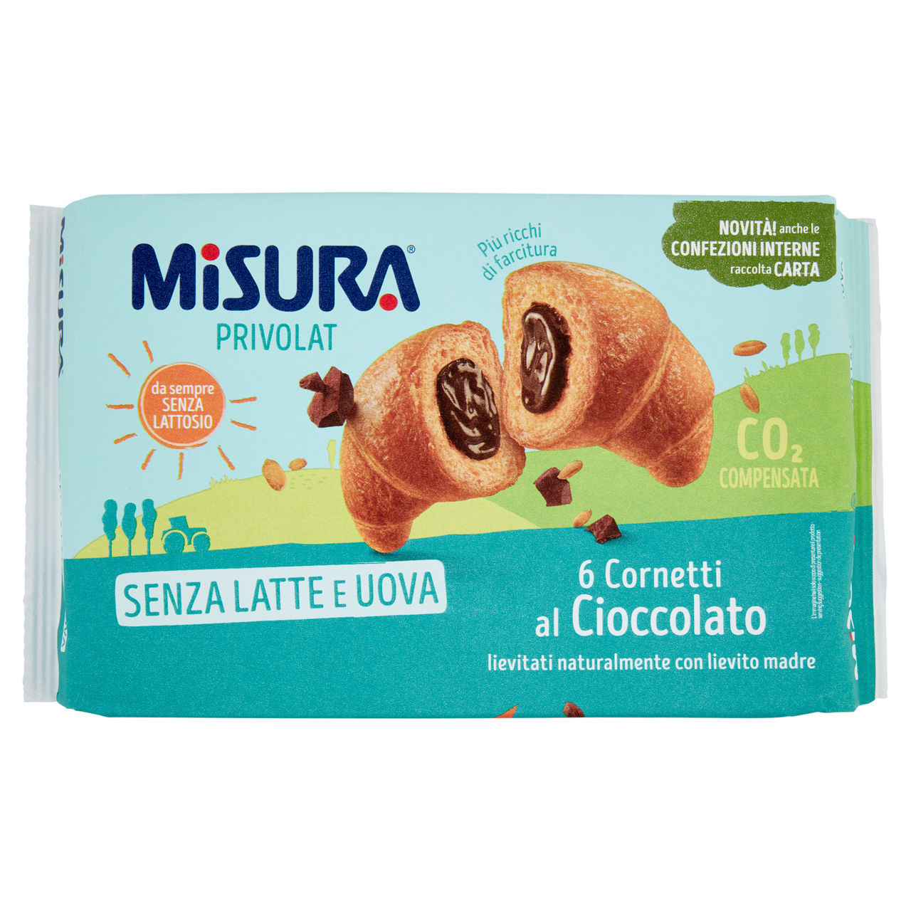 Cornetto cioccolato senza latte e uova 298 gr - Immagine 01