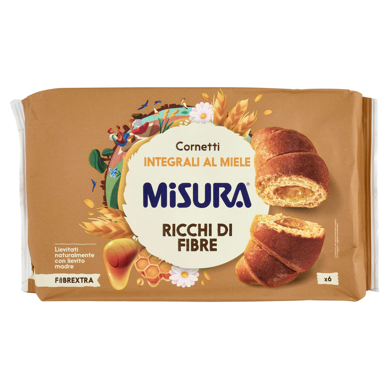 Cornetto integrale miele 308 gr