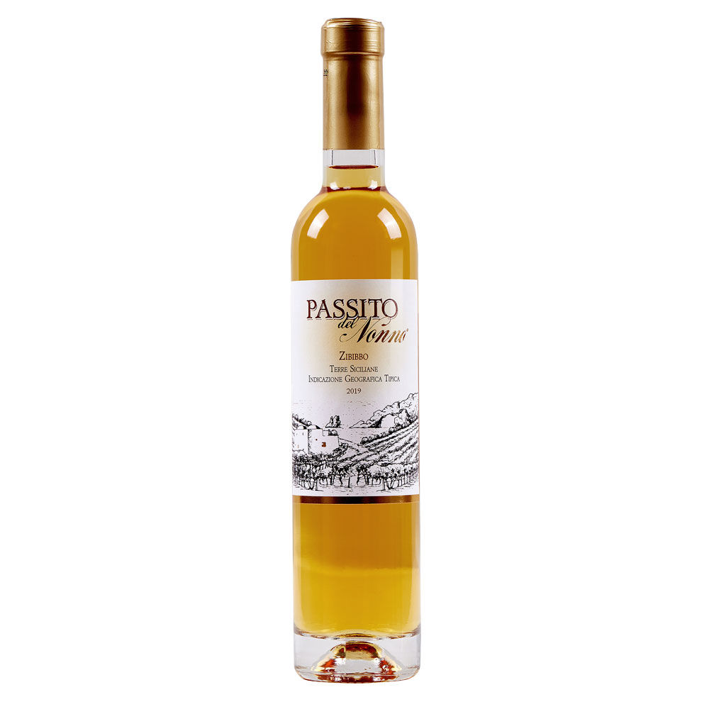 Vino dolce Zibibbo Terre Siciliane IGT Passito del nonno 500 ml - Immagine 01