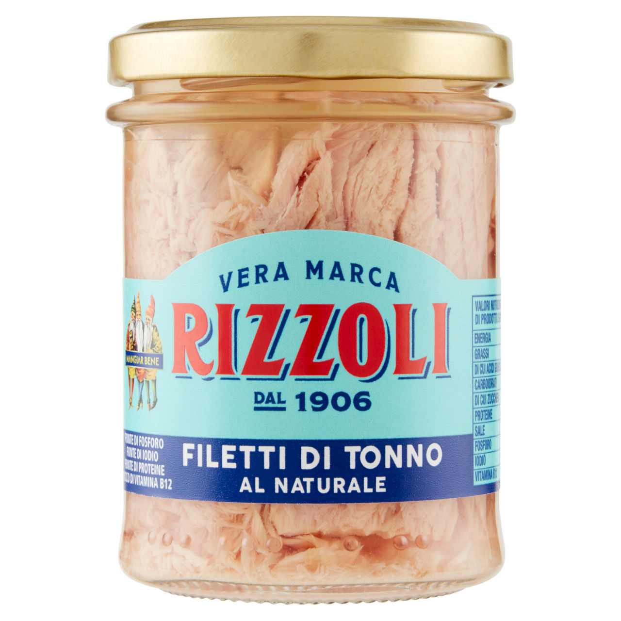 Tonno naturale linea oro vaso t6 rizzoli g200 - Immagine 01