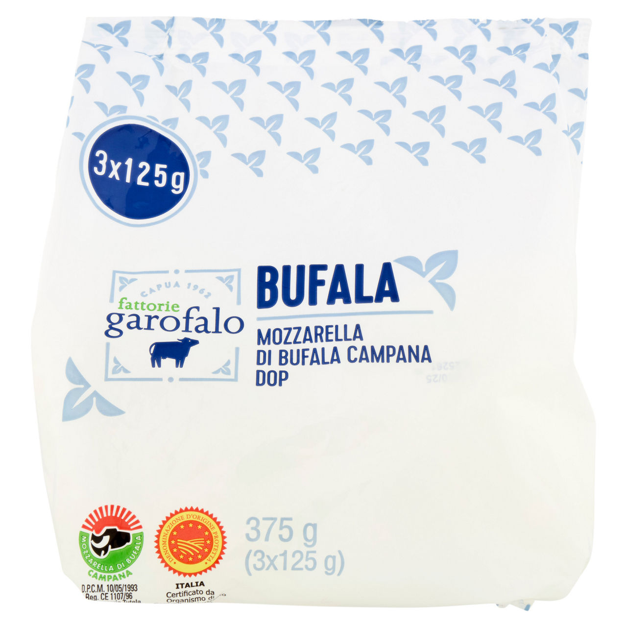 Mozzarella di Bufala Campana DOP 3 pz da 125 gr