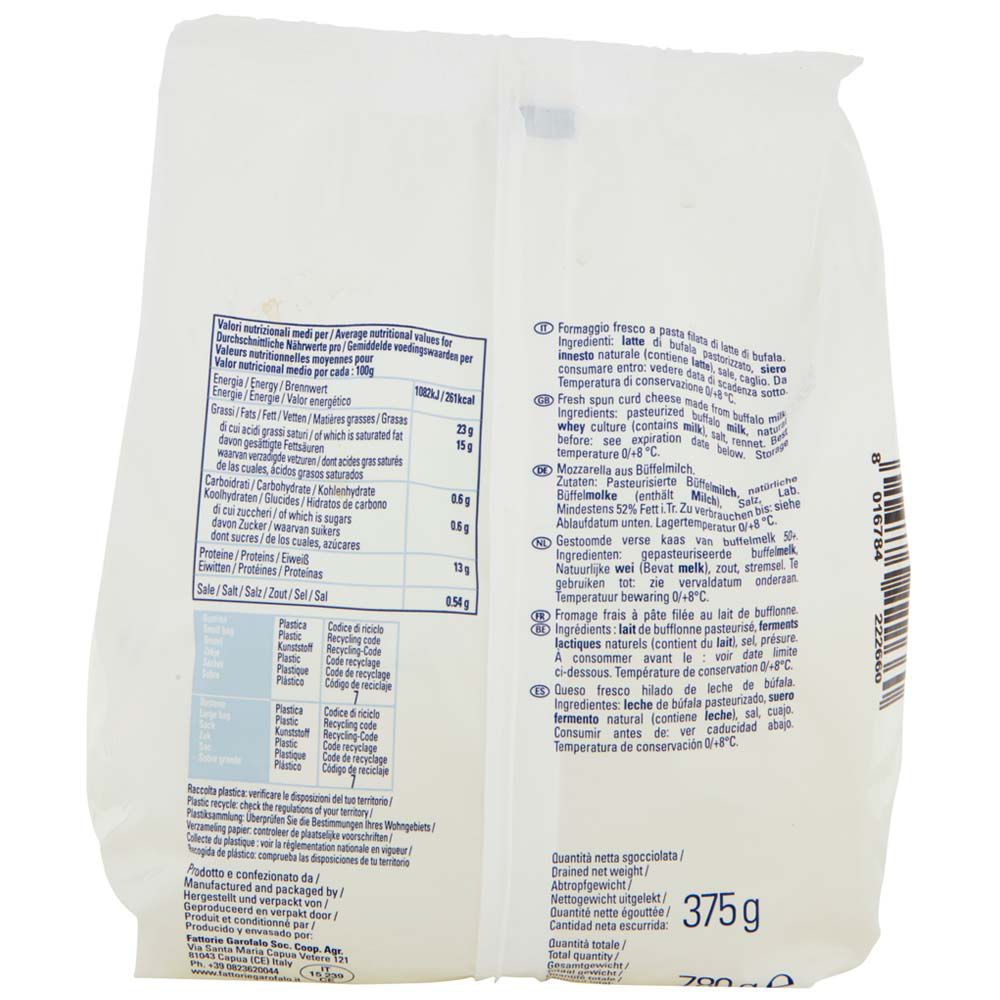 Mozzarella di Bufala Campana DOP 3 pz da 125 gr - Immagine 21