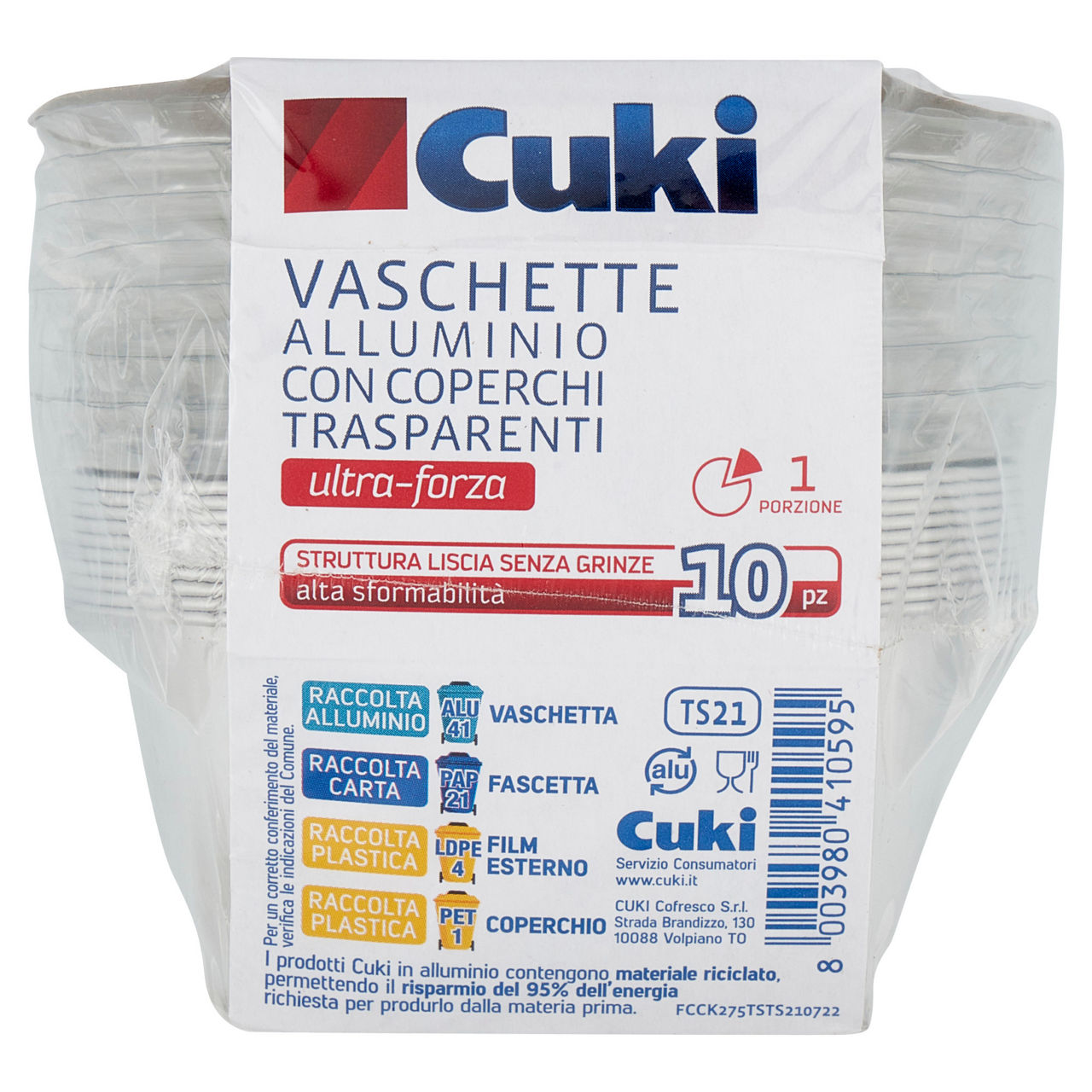 Vaschette in alluminio con coperchi 10 pz - Immagine 31