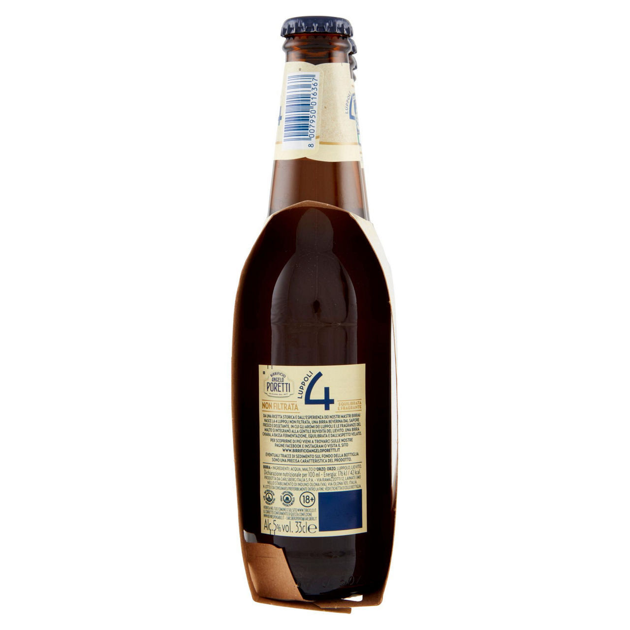 Birra Poretti 4 luppoli non filtrata 3 pz x 330 ml - Immagine 51