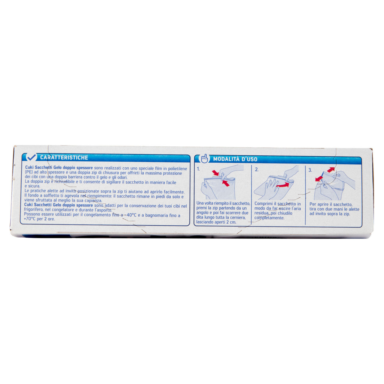 Sacchetti gelo cuki doppio spessore piccoli 1lt 17x17cm pz.15 - Immagine 31