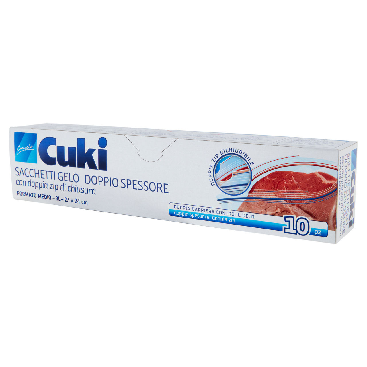 Sacchetti gelo cuki doppio spessore medi 3lt 27x24cm pz.10 - Immagine 41