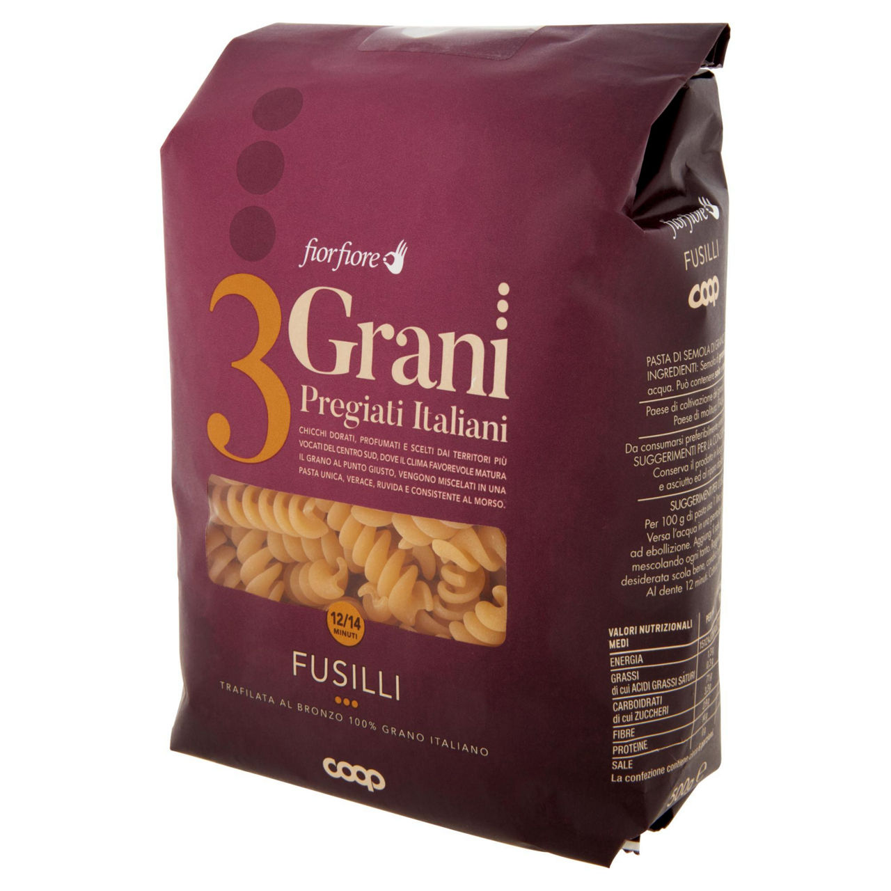 Fusilli pasta di semola di grano duro 3 Grani Pregiati Italiani 500 gr - Immagine 41
