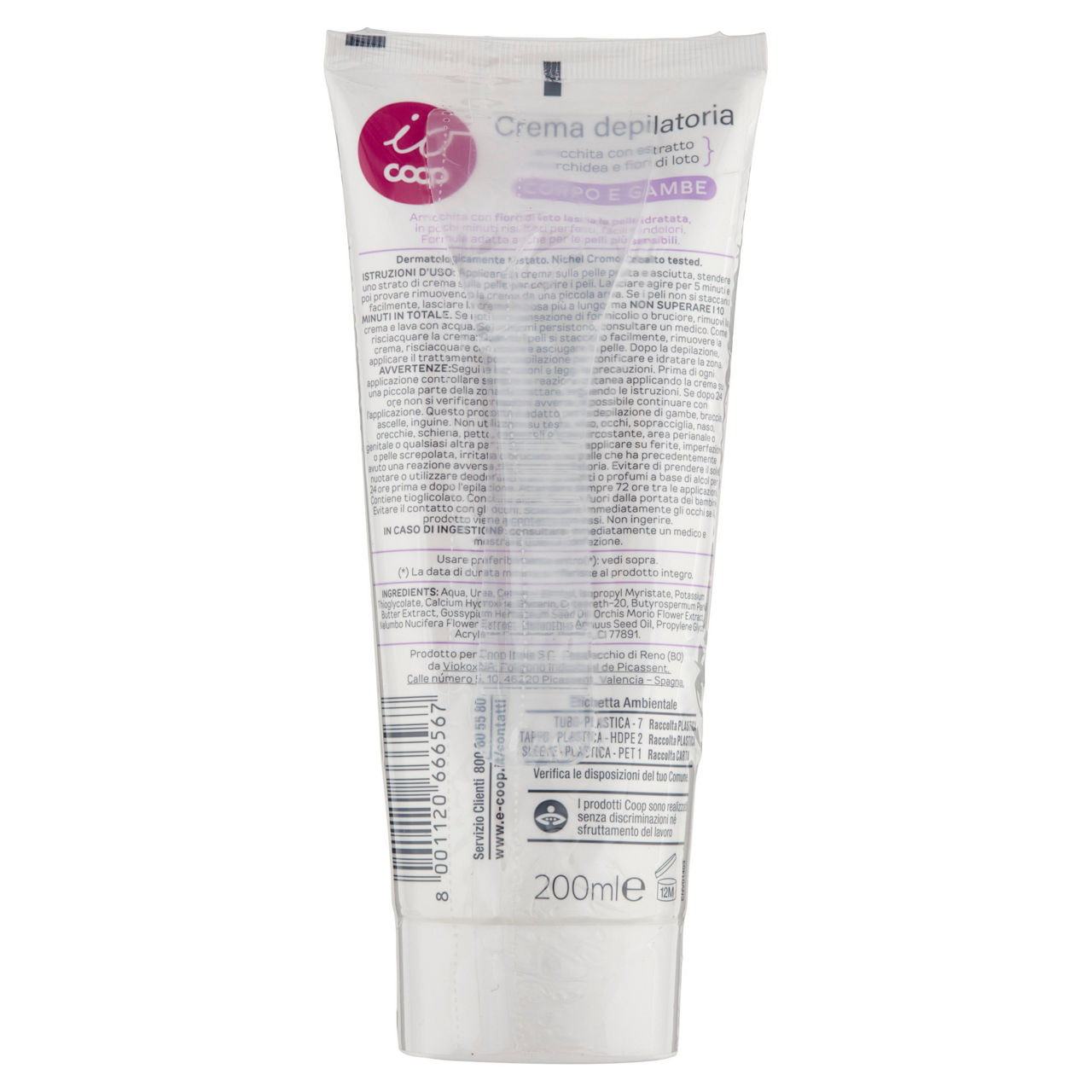 Crema depilatoria corpo e gambe pelli normali e sensibili io coop ml 200 - Immagine 61