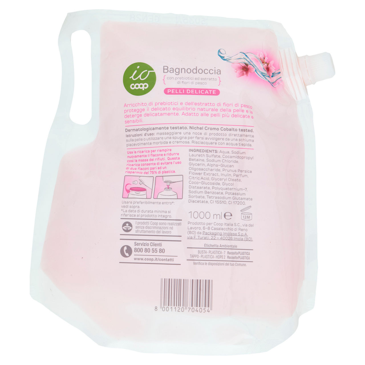 Ricarica bagnodoccia pelli delicate io coop ml 1000 - Immagine 21