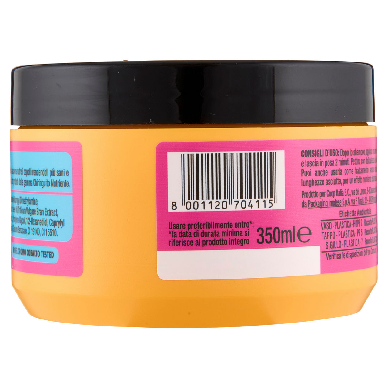 Maschera capelli nutriente banana ed estratto di grano chiringuito coop ml 350 - Immagine 91