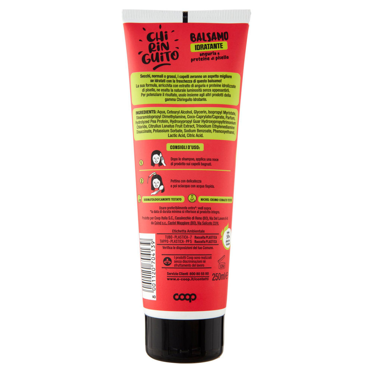 Balsamo idratante anguria e proteine di pisello chiringuito coop ml 250 - Immagine 31