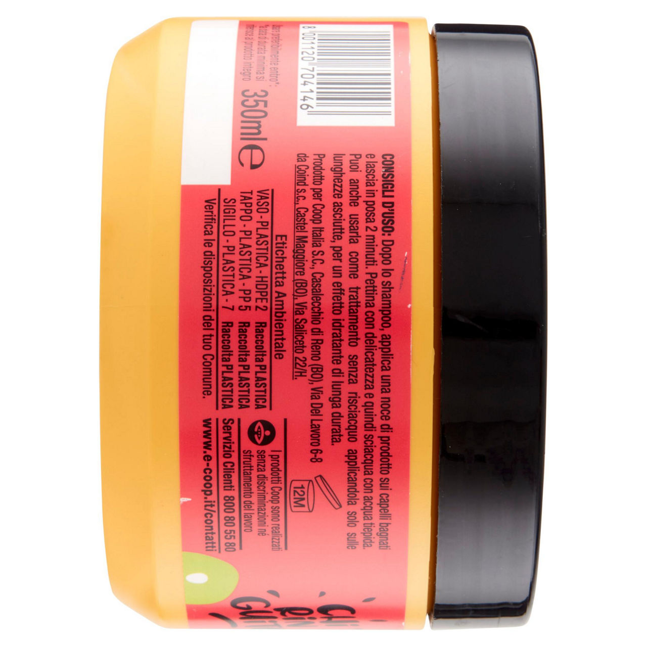 Maschera capelli idratante anguria e proteine di pisello chiringuito coop ml 350 - Immagine 21