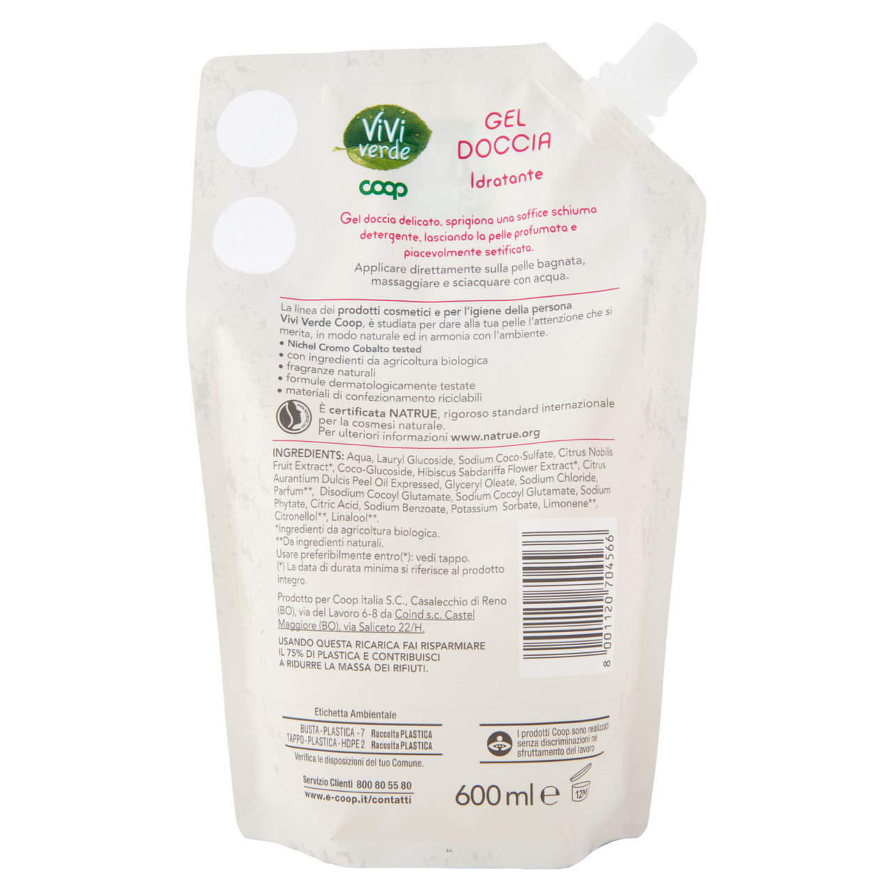 Ricarica gel doccia idratante vivi verde coop ml 600 - Immagine 51